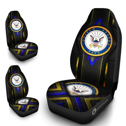 U.S Navy Car Seat Covers Custom USN Car Accessories Veteran Patriotic