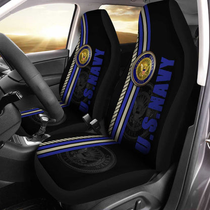 U.S Navy Car Seat Covers Custom USN Military Car Accessories