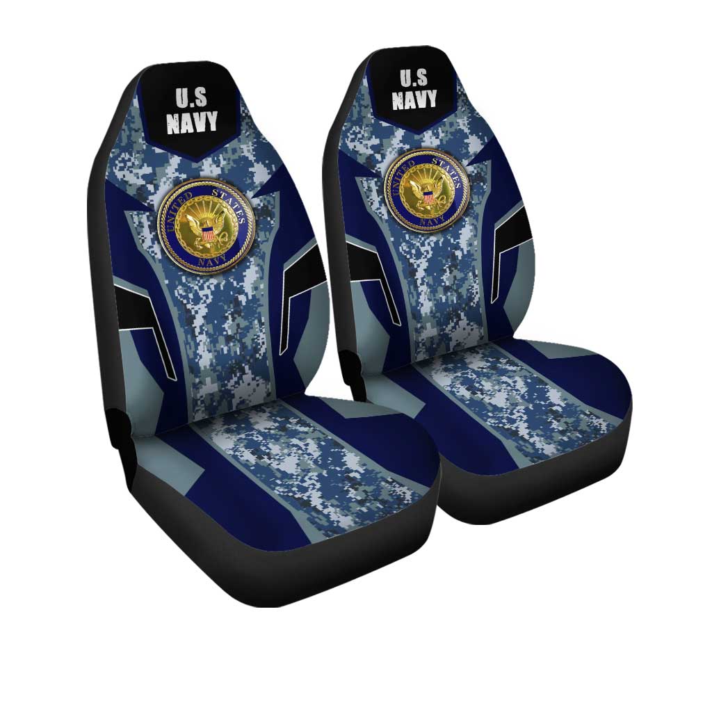 U.S Navy Luxury Car Seat Covers Custom Camouflage Car Accessories