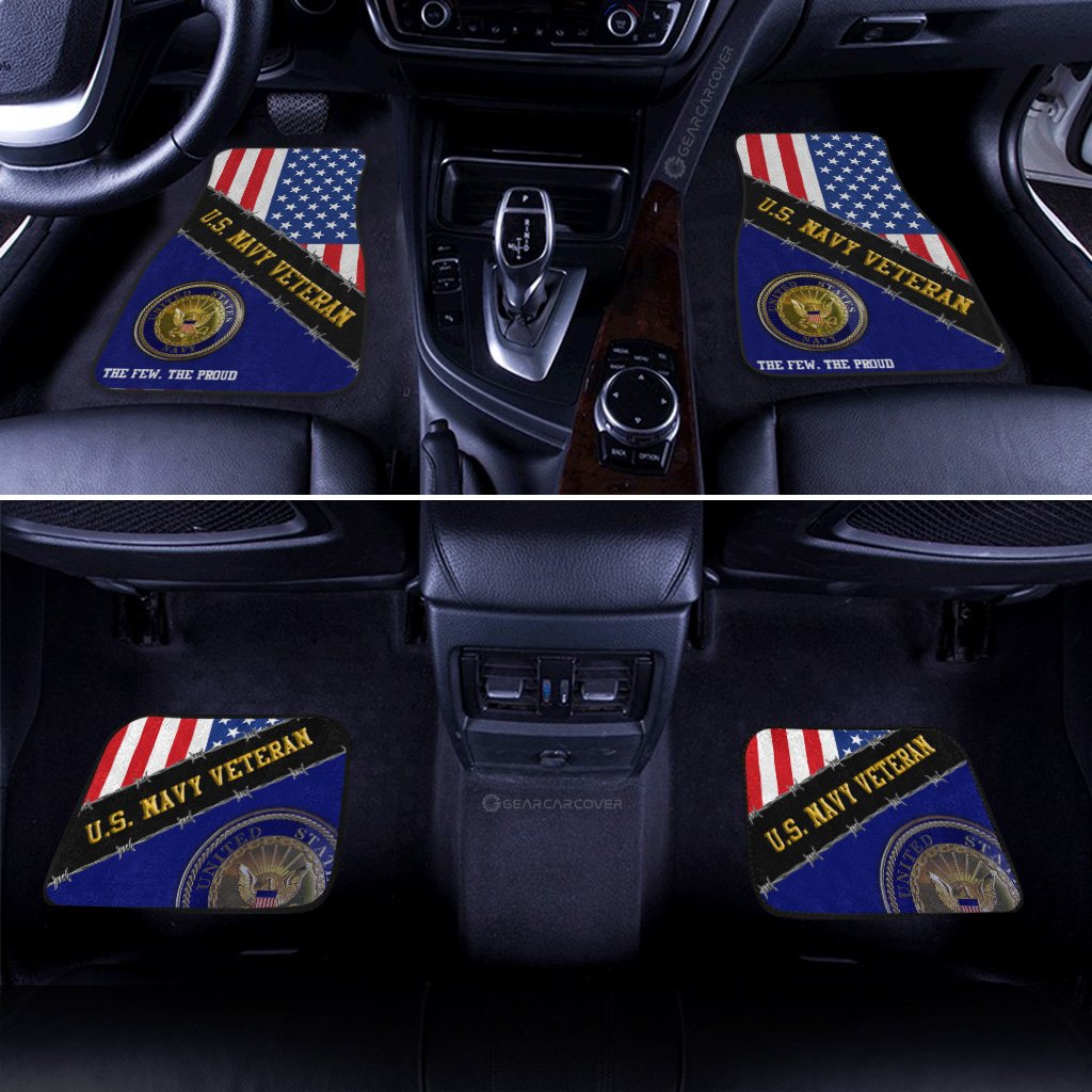 U.S. Navy Veterans Car Floor Mats Custom United States Military Car Accessories