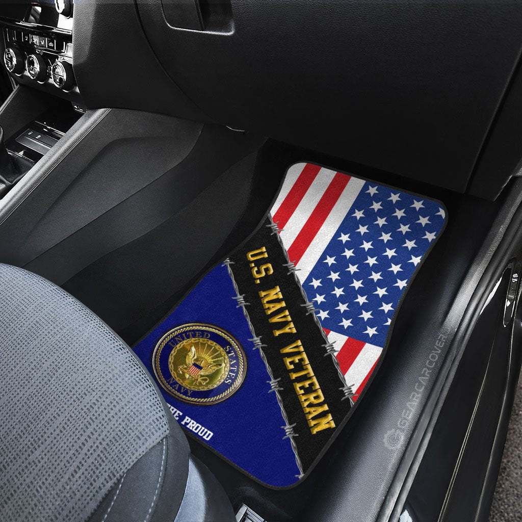 U.S. Navy Veterans Car Floor Mats Custom United States Military Car Accessories