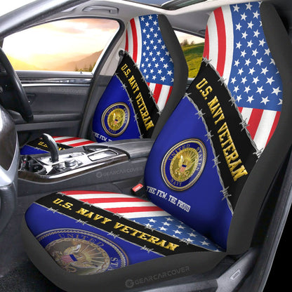 U.S. Navy Veterans Car Seat Covers Custom United States Military Car Accessories