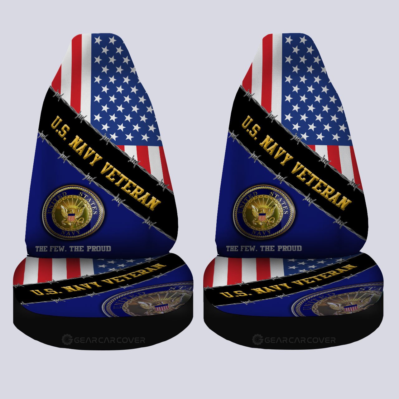 U.S. Navy Veterans Car Seat Covers Custom United States Military Car Accessories