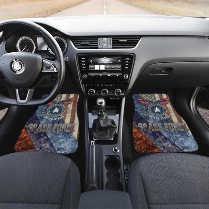 U.S Space Force Car Floor Mats Custom US Armed Forces Car Accessories