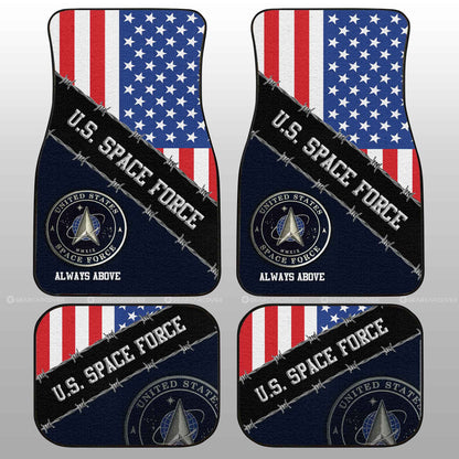 U.S. Space Force Car Floor Mats Custom United States Military Car Accessories