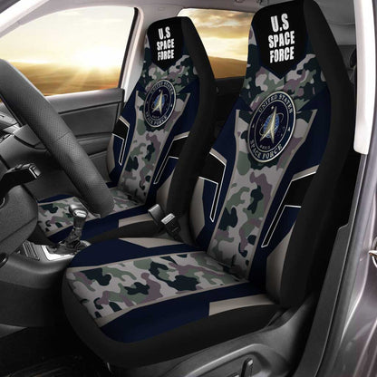 U.S Space Force Car Seat Covers Custom Camouflage Military Car Accessories