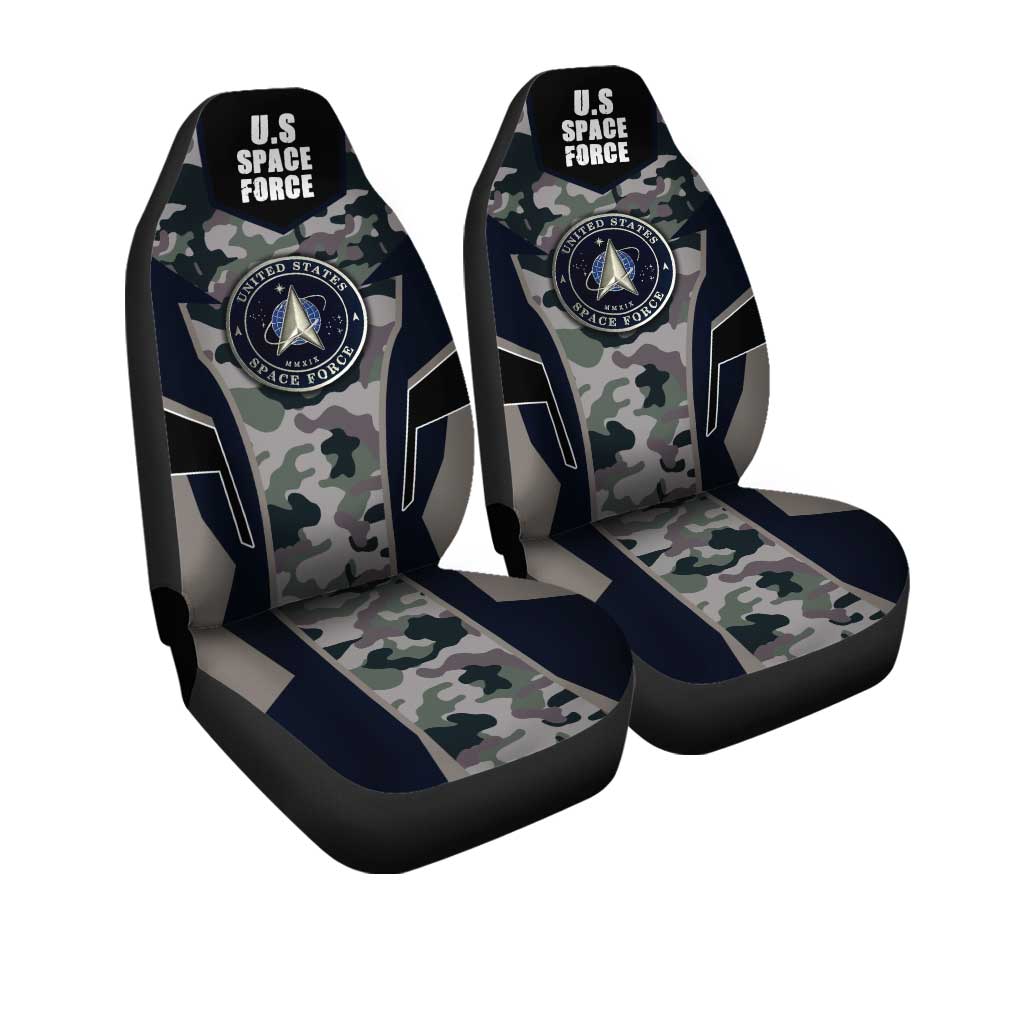 U.S Space Force Car Seat Covers Custom Camouflage Military Car Accessories