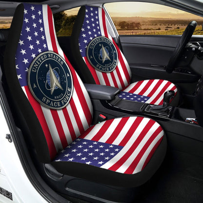 U.S Space Force Car Seat Covers Custom US Flag Car Accessories