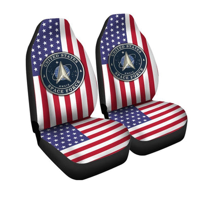 U.S Space Force Car Seat Covers Custom US Flag Car Accessories