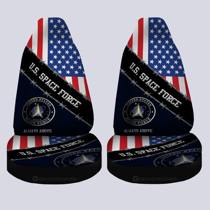 U.S. Space Force Car Seat Covers Custom United States Military Car Accessories