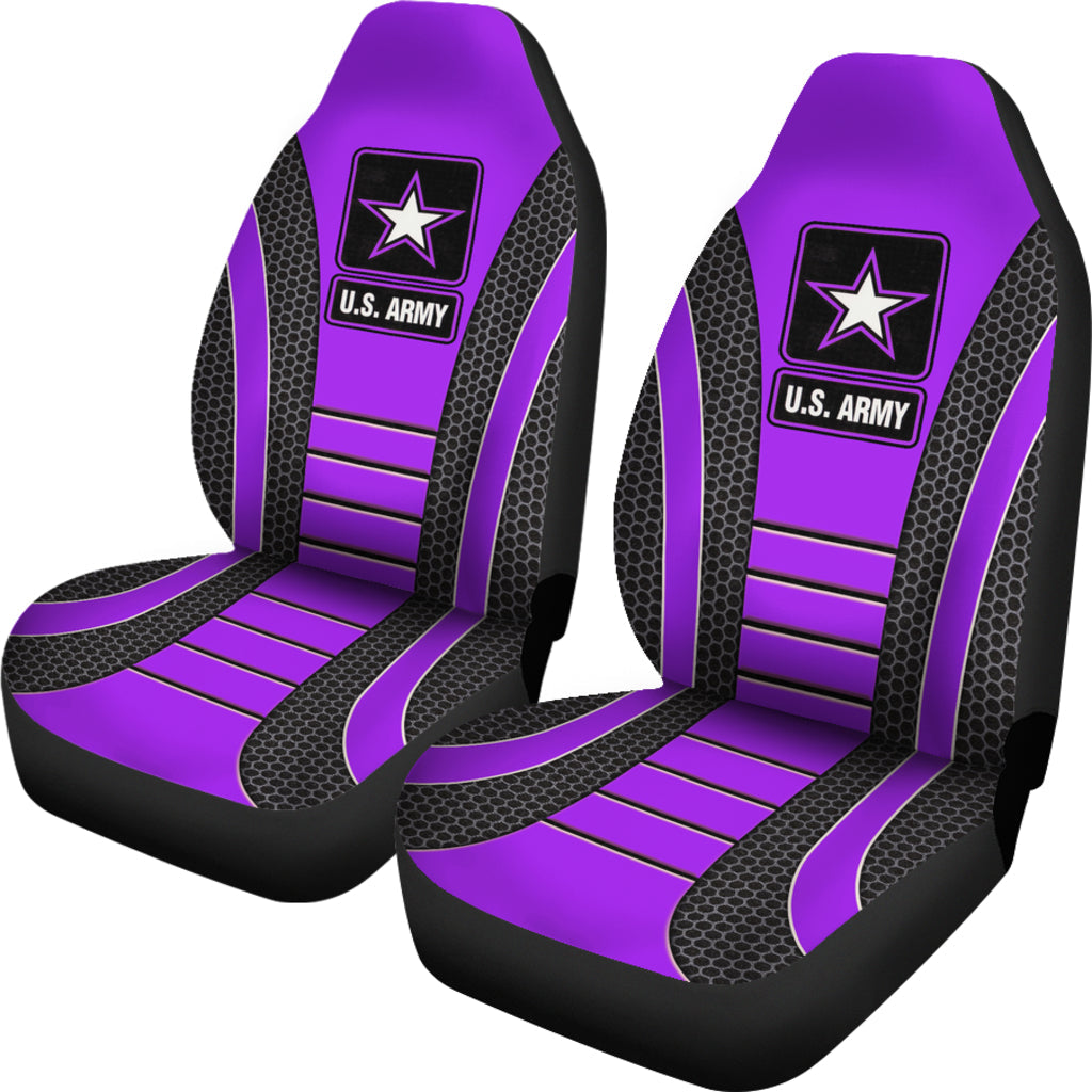 US ARMY Purple Car Seat Covers
