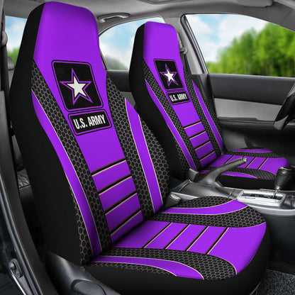 US ARMY Purple Car Seat Covers