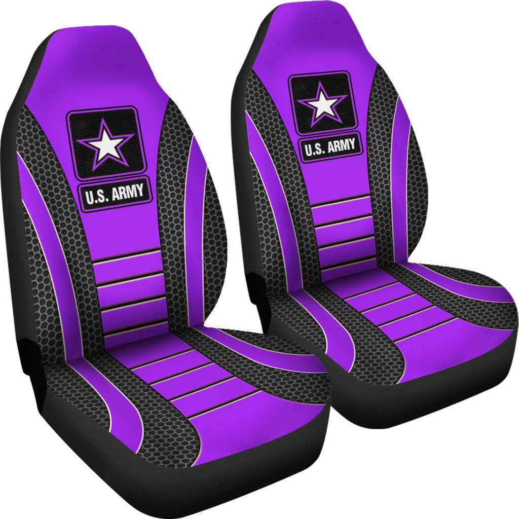 US ARMY Purple Car Seat Covers