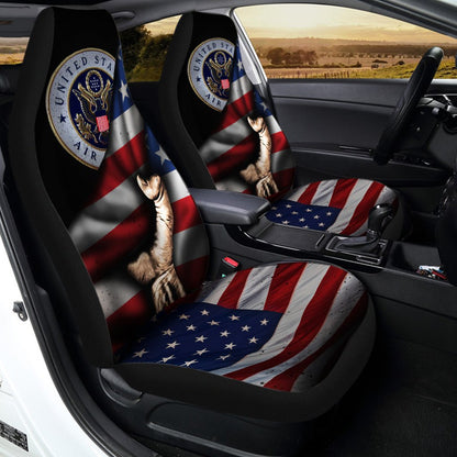US Air Force Car Seat Covers Custom American Flag Car Accessories Great
