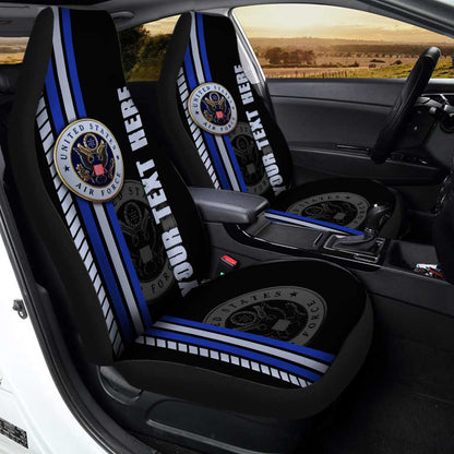 US Air Force Car Seat Covers Custom Name Car Interior Accessories