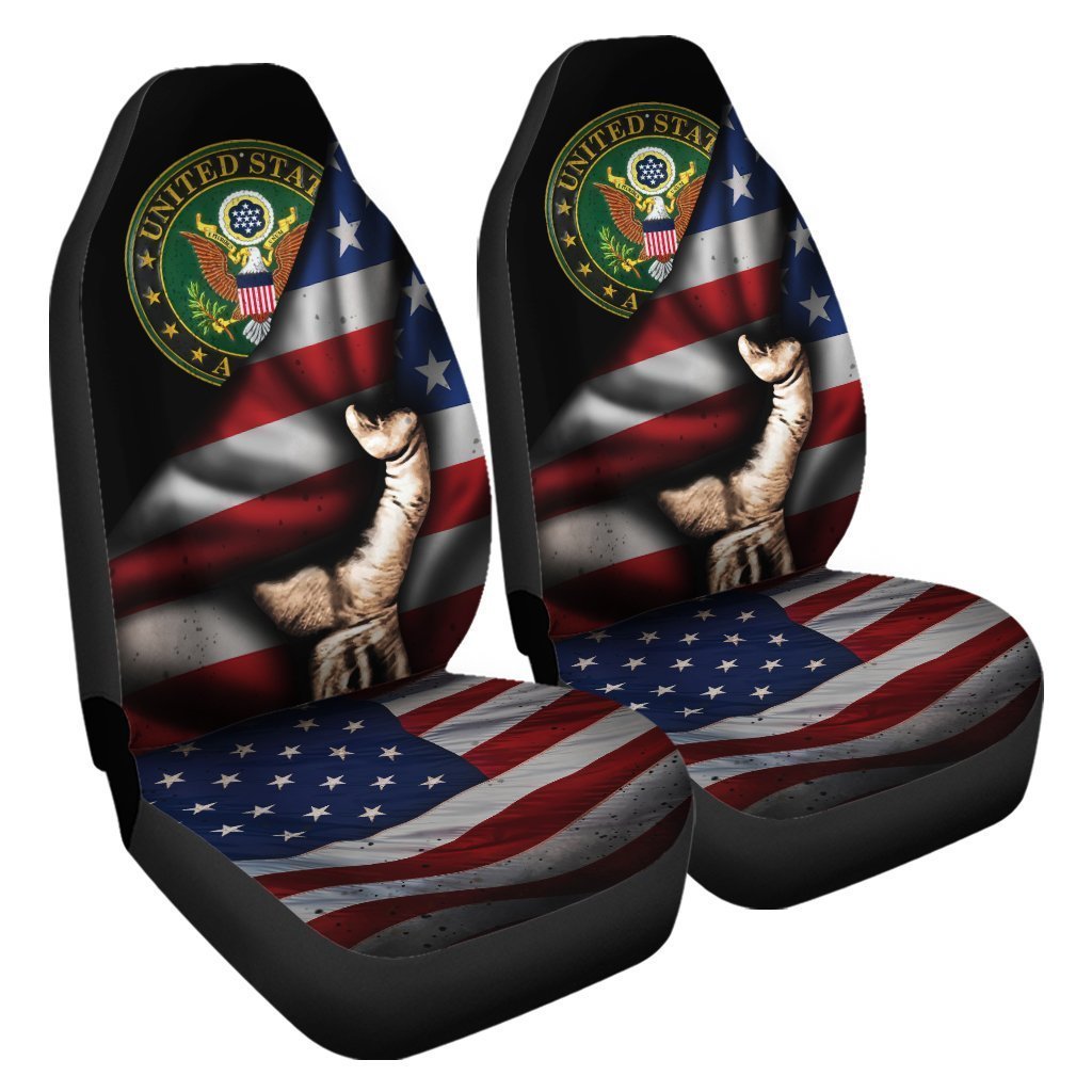 US Army Car Seat Covers Custom American Flag Car Accessories Best