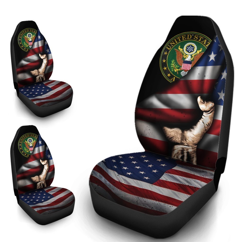 US Army Car Seat Covers Custom American Flag Car Accessories Best