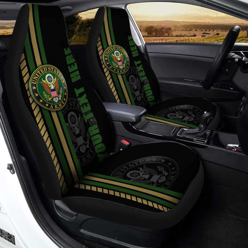 US Army Car Seat Covers Custom Name Car Interior Accessories