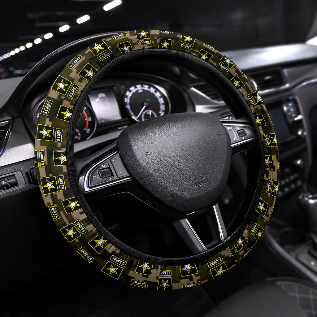 US Army Car Steering Wheel Cover