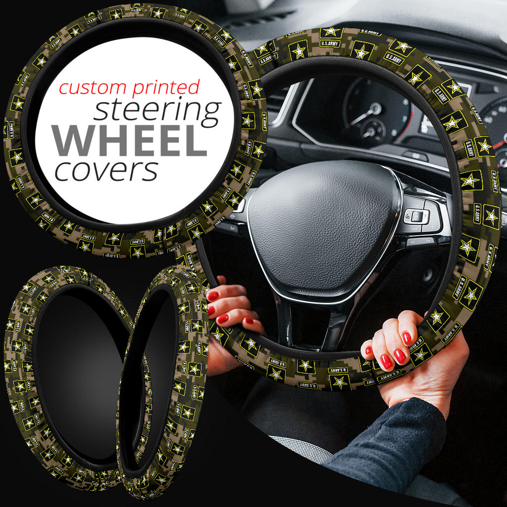 US Army Car Steering Wheel Cover