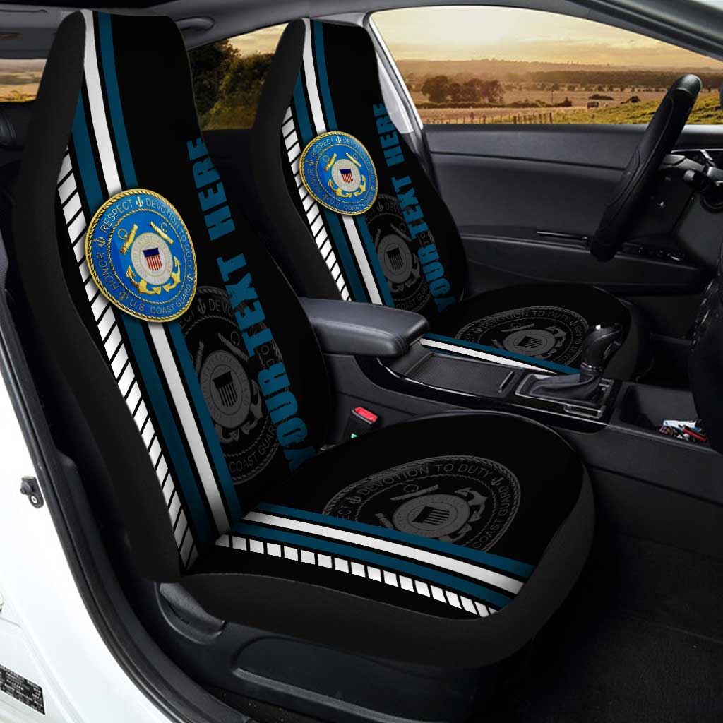 US Coast Guard Car Seat Covers Custom Name Car Interior Accessories