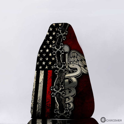US Flag Nurse Car Seat Covers Custom Name Nurse Car Accessories