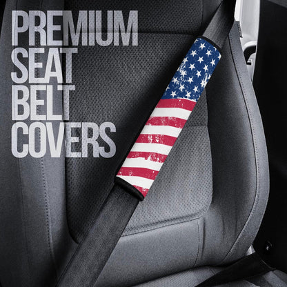 US Flag Seat Belt Covers Custom American Flag Car Interior Accessories