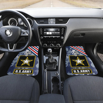 US Independence Day US Army Silhouette Star Car Floor Mats Car Accessories