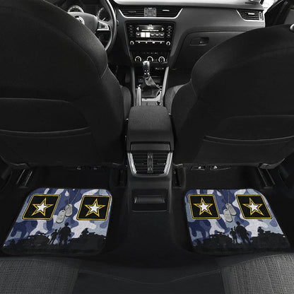 US Independence Day US Army Silhouette Star Car Floor Mats Car Accessories