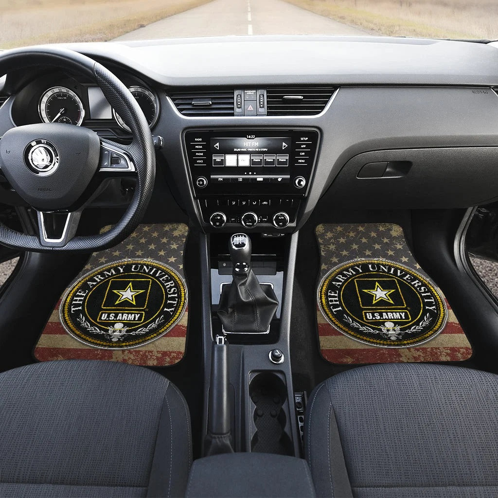 US Independence Day US Army University Always Faithful Car Floor Mats Car Accessories