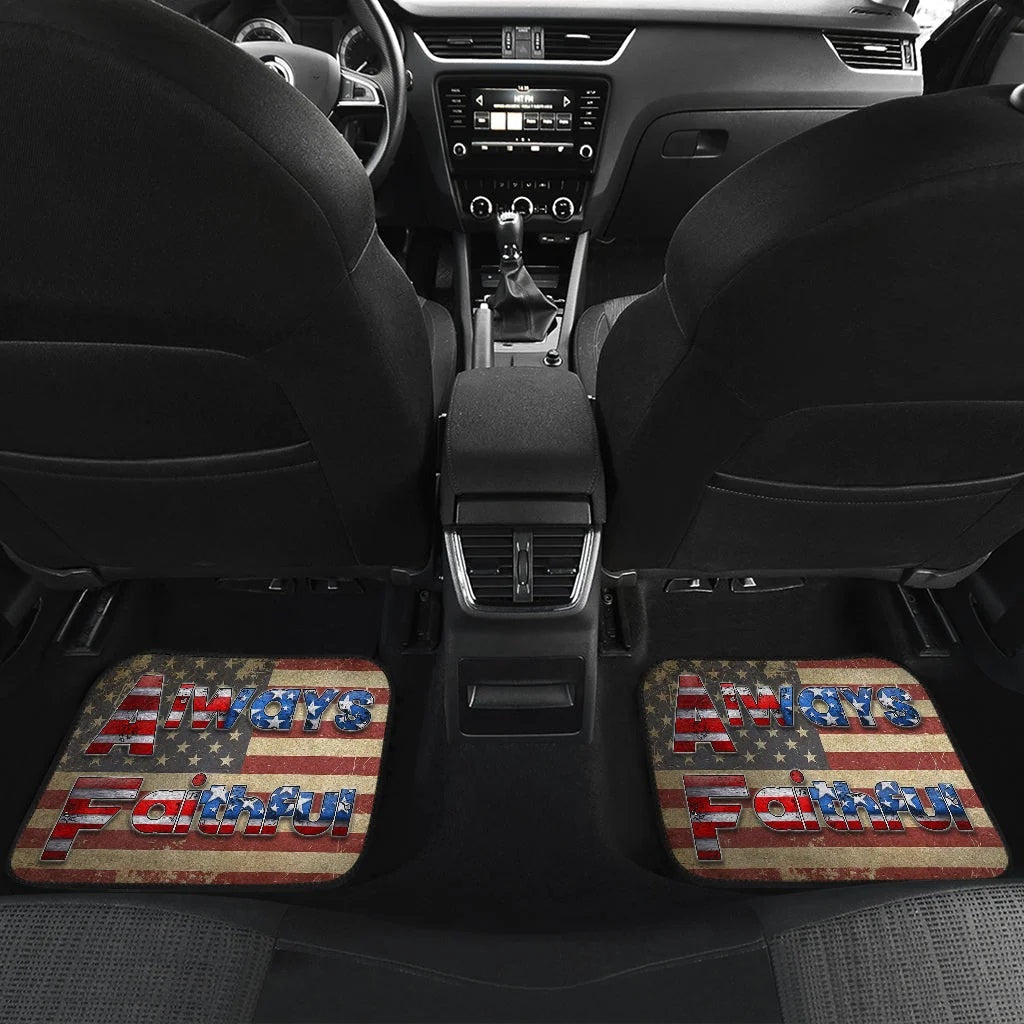 US Independence Day US Army University Always Faithful Car Floor Mats Car Accessories