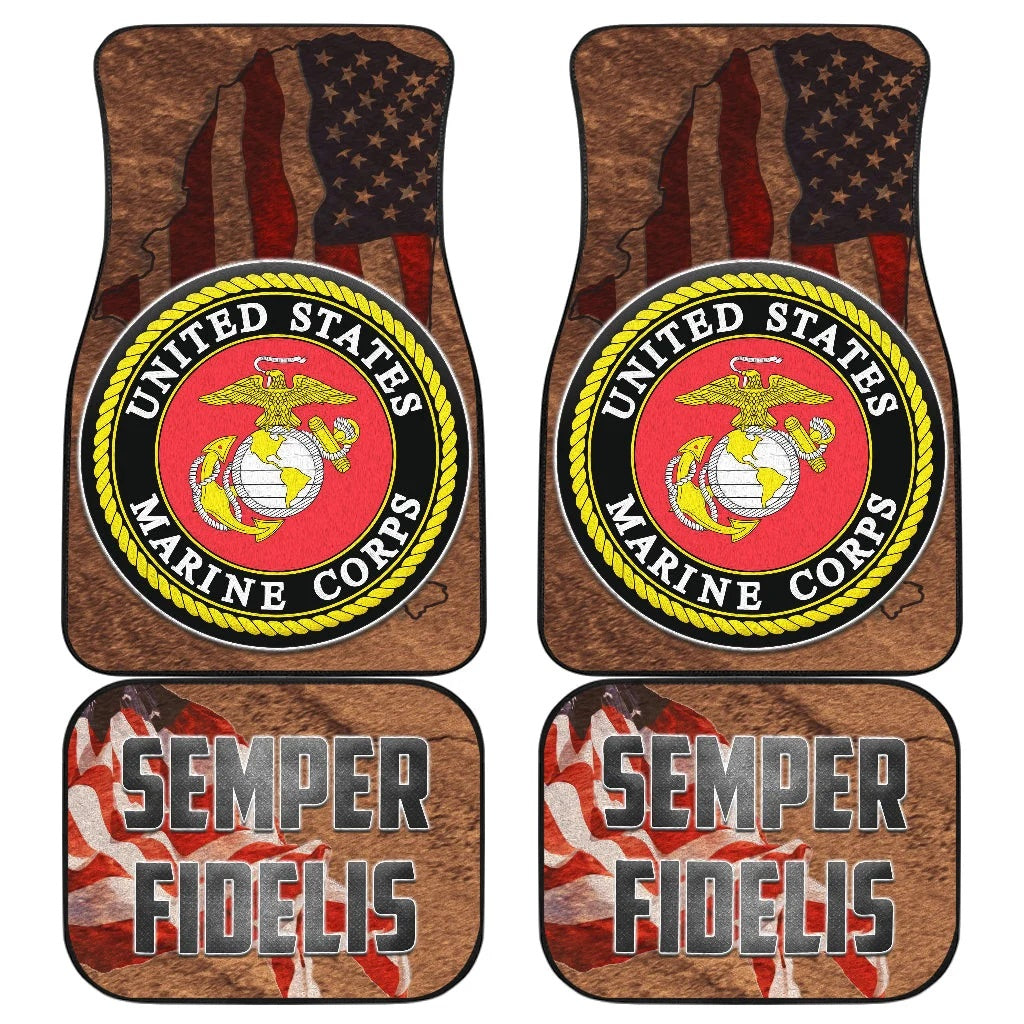 US Independence Day US Marine Corps Semper Fidelis Car Floor Mats Car Accessories