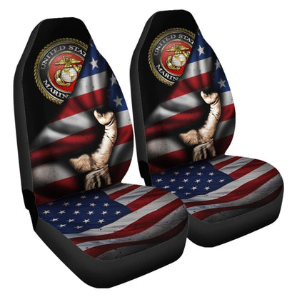 US Marine Corps Car Seat Covers Custom American Flag Best Idea Car Accessories