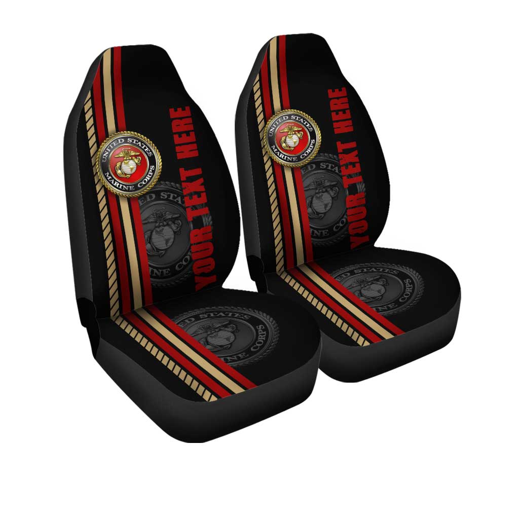 US Marine Corps Car Seat Covers Custom Name Car Interior Accessories