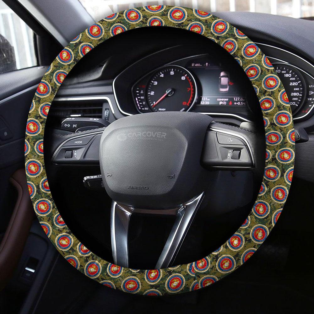 US Military Marine Corps Steering Wheel Cover Custom Car Accessories