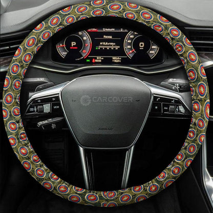 US Military Marine Corps Steering Wheel Cover Custom Car Accessories