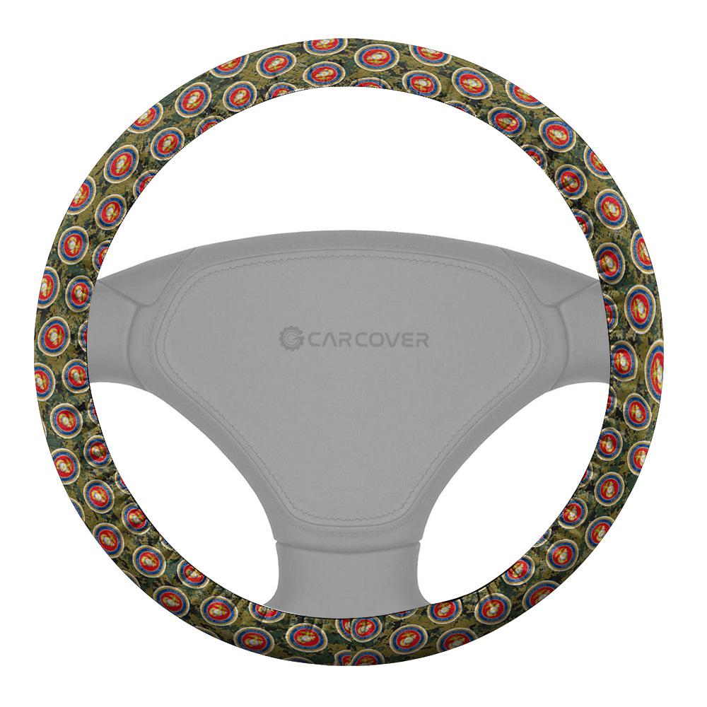 US Military Marine Corps Steering Wheel Cover Custom Car Accessories