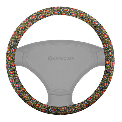 US Military Marine Corps Steering Wheel Cover Custom Car Accessories
