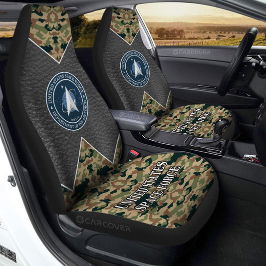 US Military Space Force Car Seat Covers Custom Car Accessories