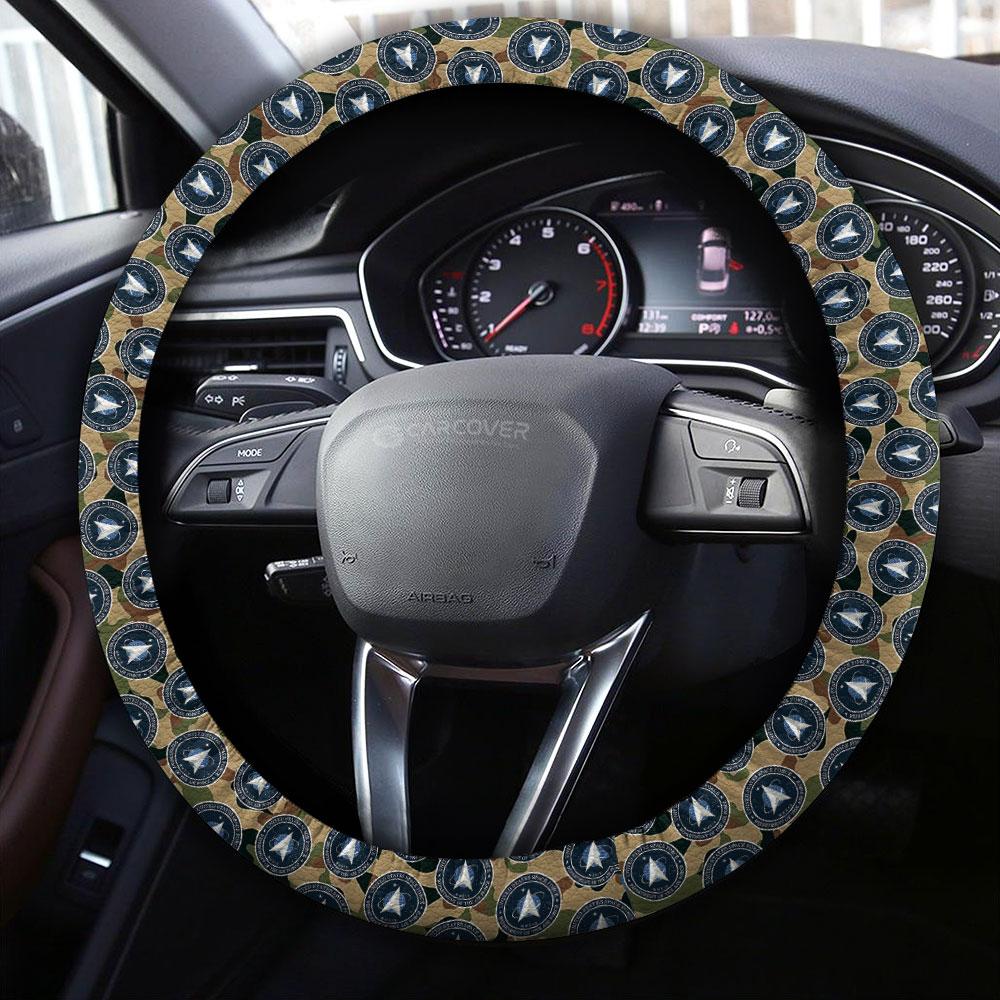 US Military Space Force Steering Wheel Cover Custom Car Accessories