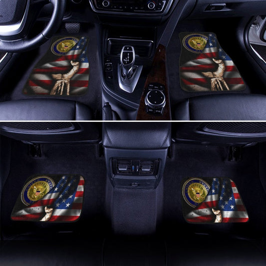 US Navy Car Floor Mats Custom American Flag Car Accessories Navy Gifts