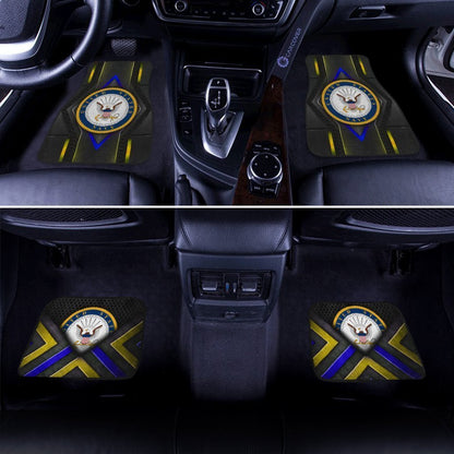 US Navy Car Floor Mats Custom Military Car Accessories Navy Gifts