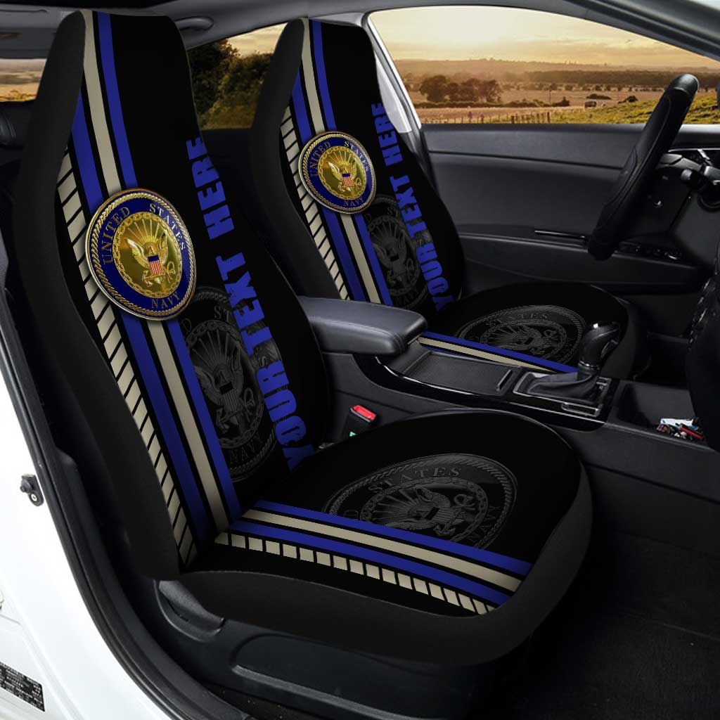 US Navy Car Seat Covers Custom Name Car Interior Accessories
