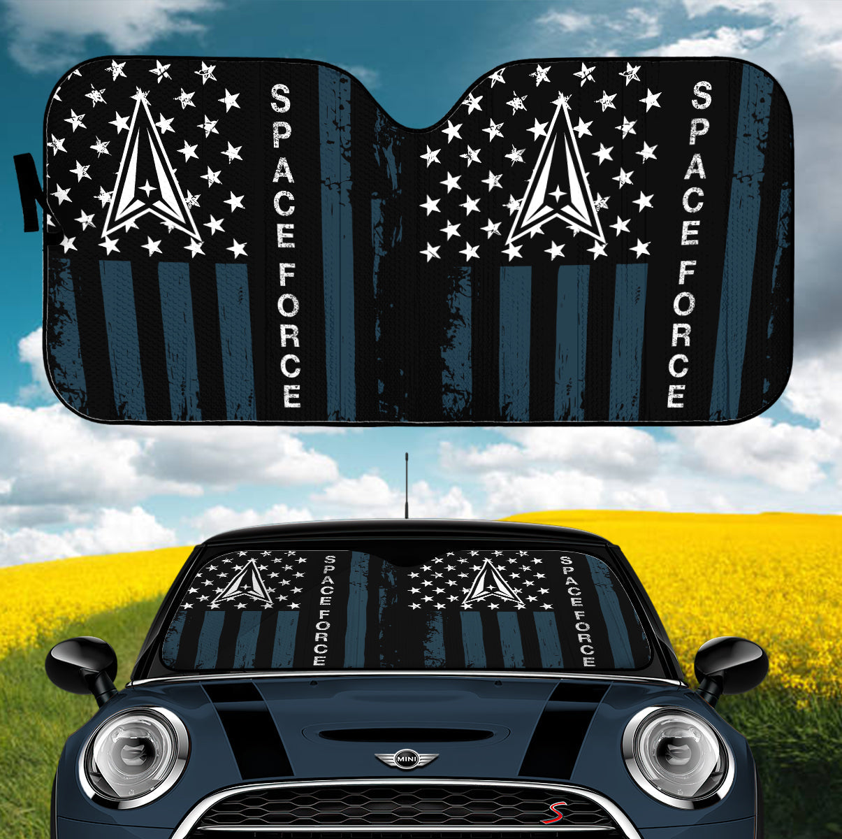 US Space Force Car Auto Sunshades