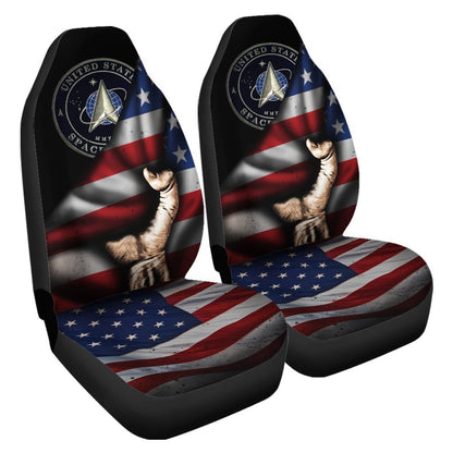US Space Force Car Seat Covers Custom American Flag Car Accessories Meaningful Fourth Of July Gift