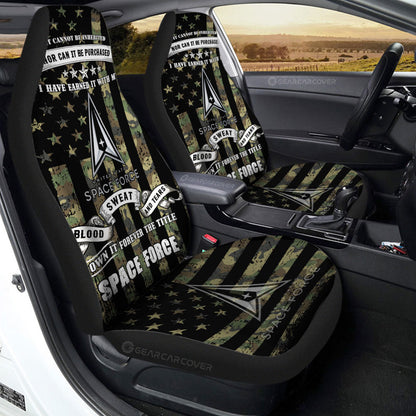 US Space Force Car Seat Covers Custom Car Accessories