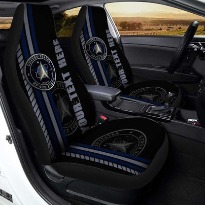 US Space Force Car Seat Covers Custom Name Car Interior Accessories
