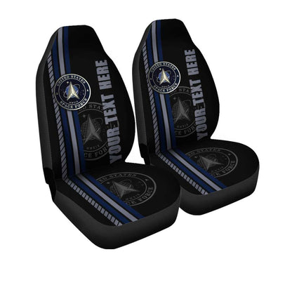 US Space Force Car Seat Covers Custom Name Car Interior Accessories