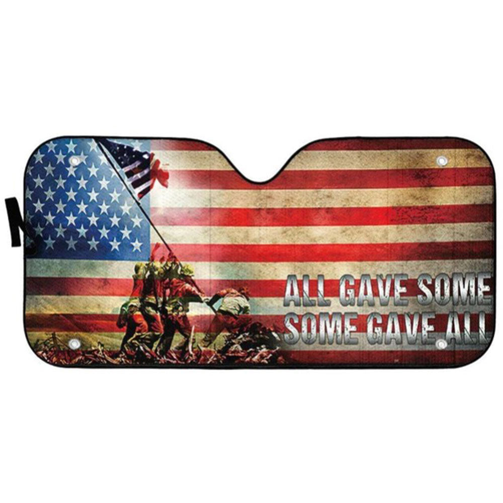US Veteran Some Gave All Custom Car Auto Sun Shades Windshield Accessories Decor Gift