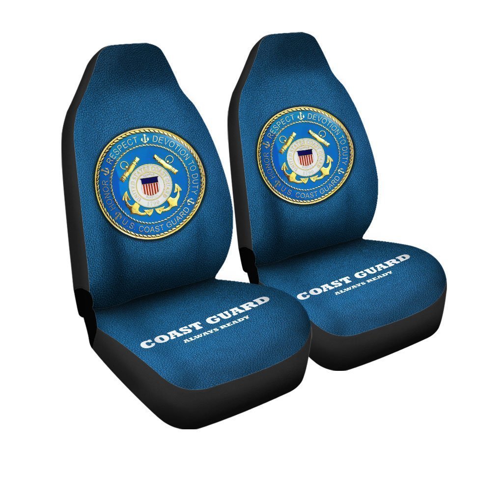 USCG Emblem Car Seat Covers United States Coast Guard Car Interior Accessories